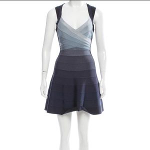 Hervé Léger ombré mini dress